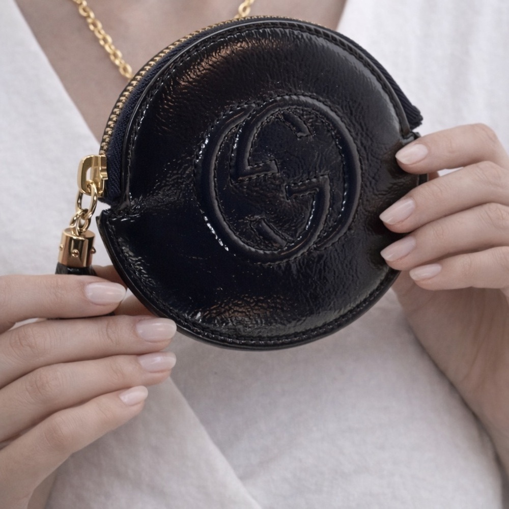 Gucci Midnight Blue Leather Pouch
